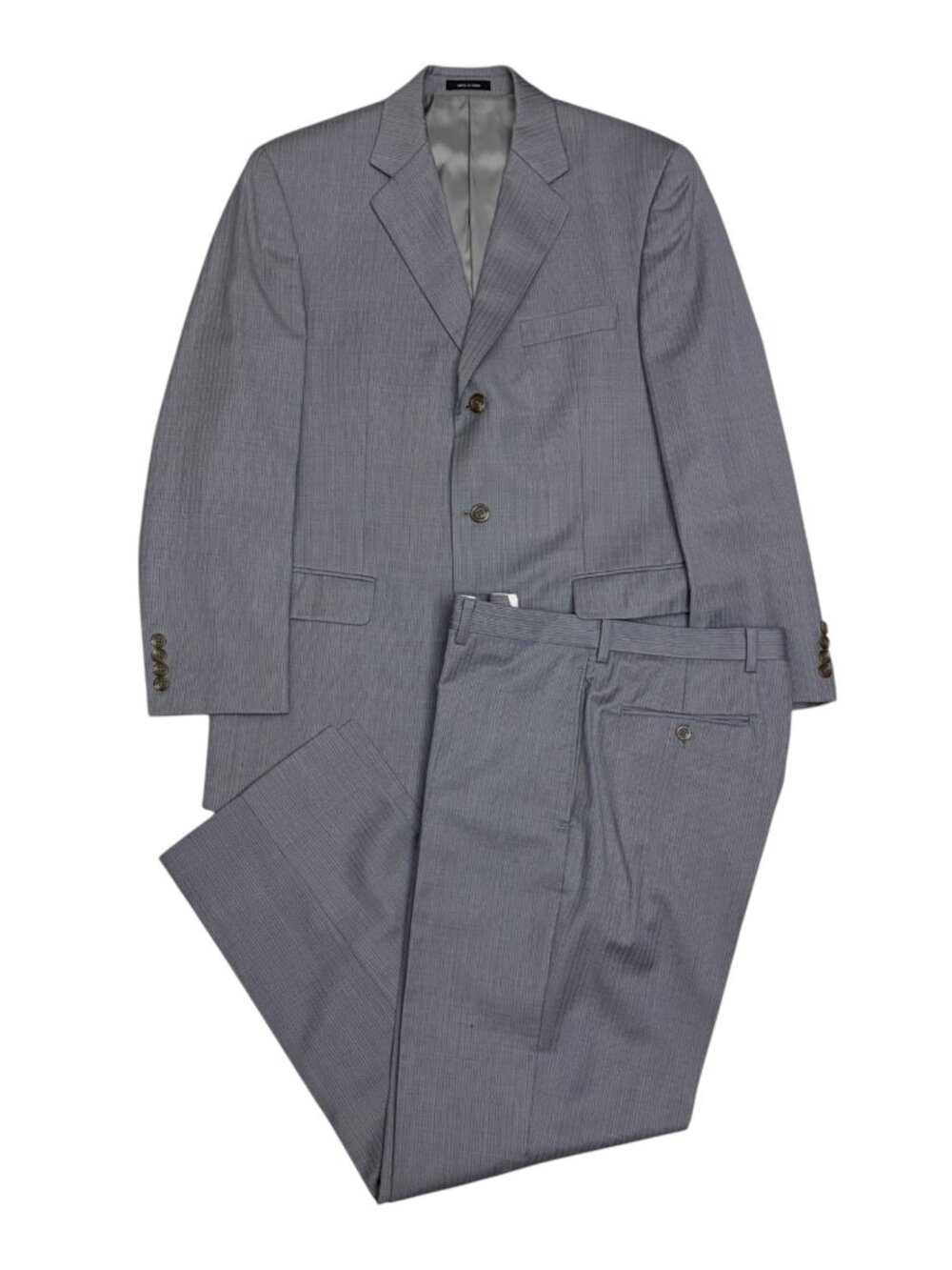 CHAPS Wool SUIT Blazer Sport Coat Gray Luxury Designer Business Jacket Mens 40R